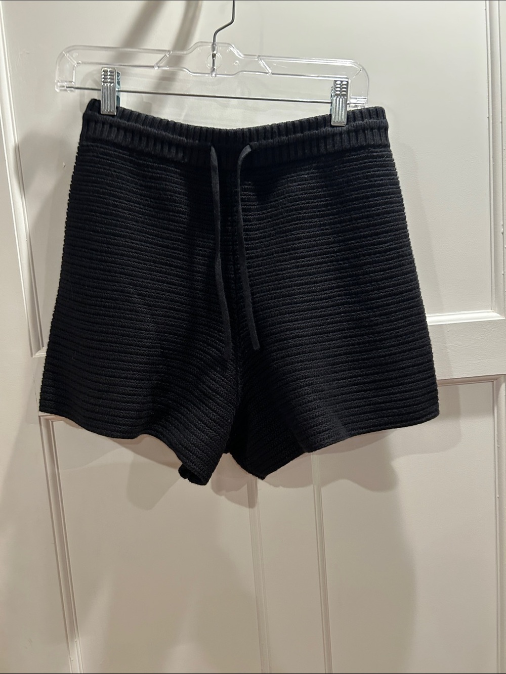 La ligne new york knit black shorts size S
